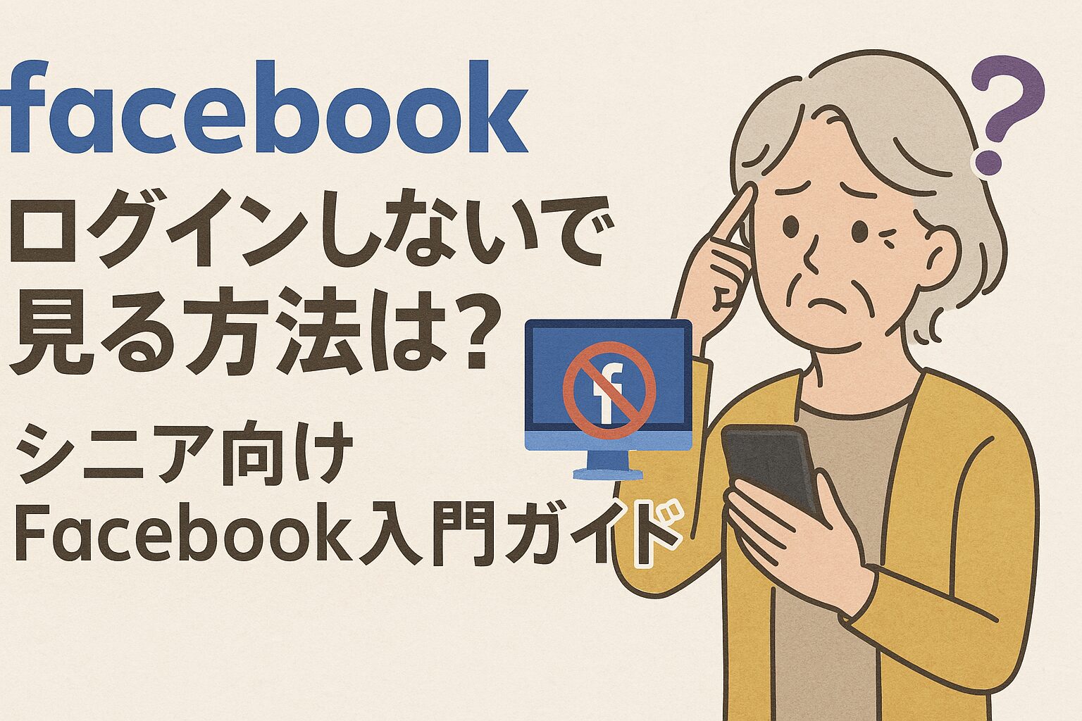facebook ログインしないで見る方法は？シニア向けfacebook入門ガイド
