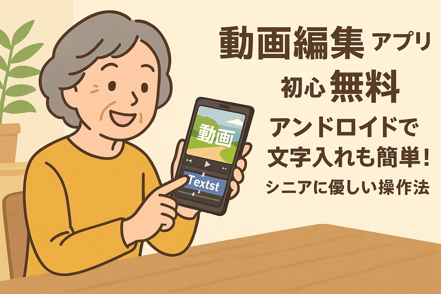 動画編集 アプリ 無料 初心者 アンドロイドで文字入れも簡単！シニアに優しい操作法