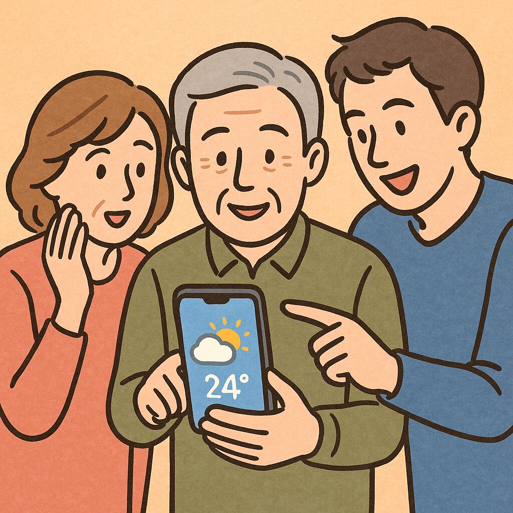シニアでも安心して使える的中率の高い天気予報アプリ3選