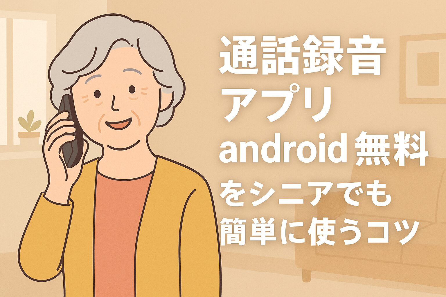 通話録音 アプリ android 無料をシニアでも簡単に使うコツ
