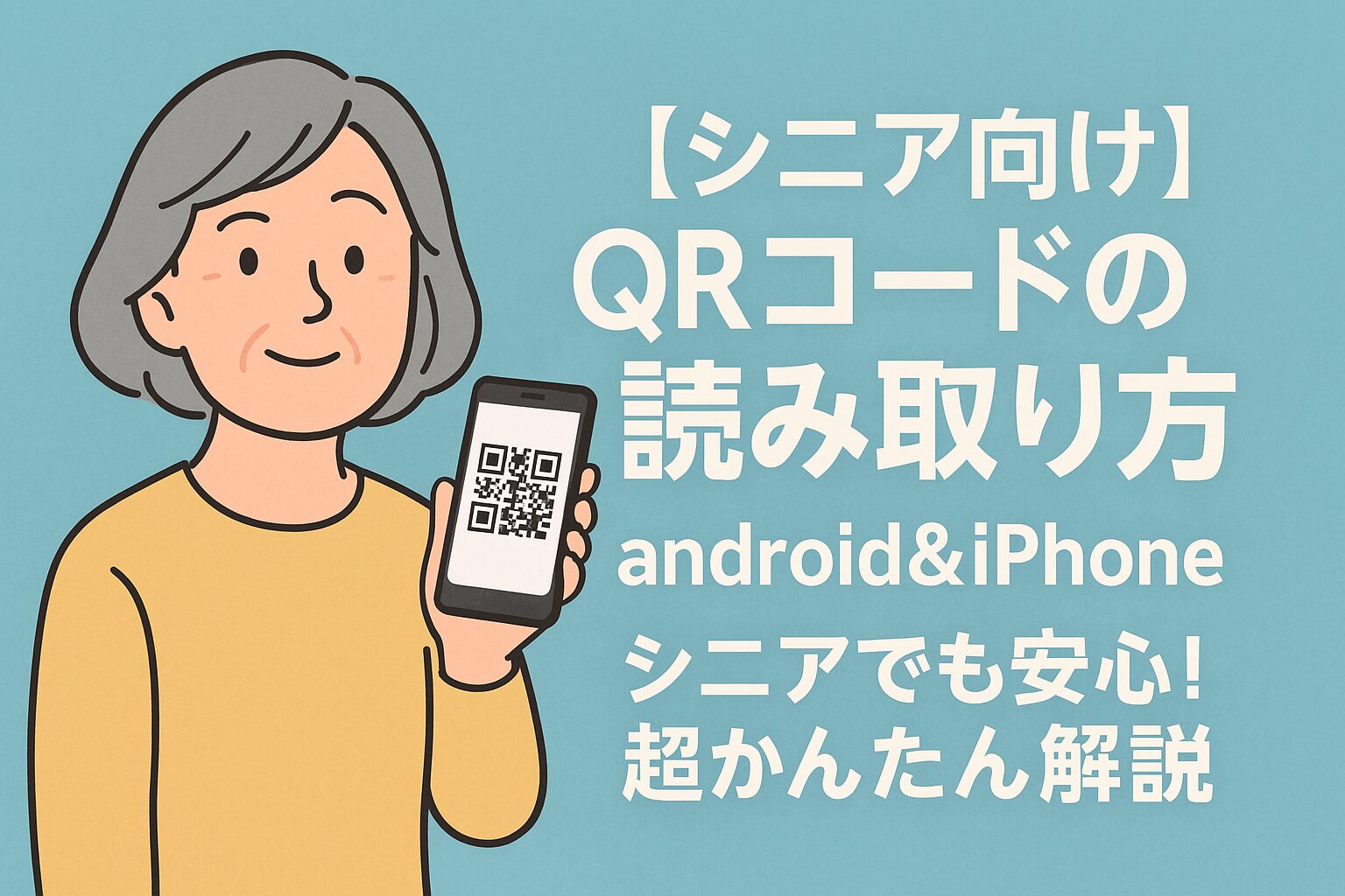 qrコードの読み取り方 android＆iphone シニアでも安心！超かんたん解説