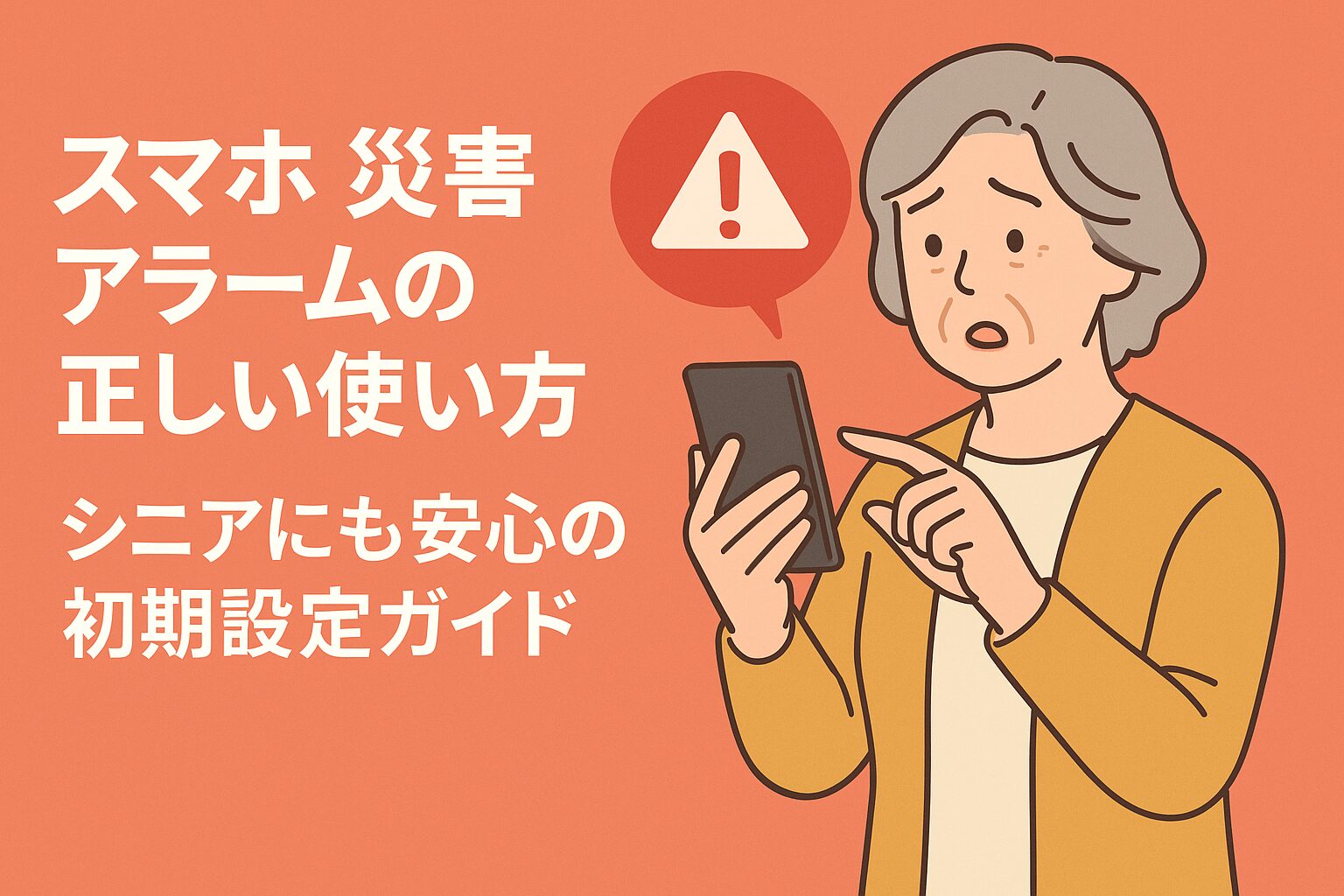 スマホ 災害 アラームの正しい使い方シニアにも安心の初期設定ガイド