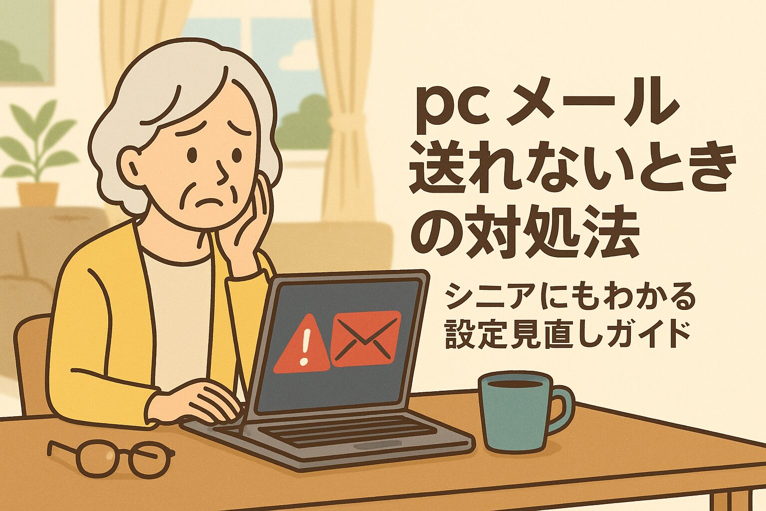 pcでメールが送れないときの対処法｜シニアにもわかる設定見直しガイド