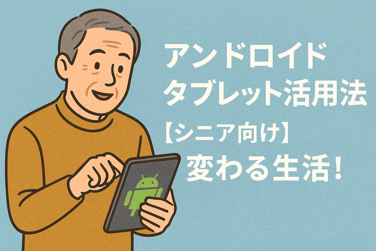 アンドロイド タブレット 活用方法【シニア向け】変わる生活！
