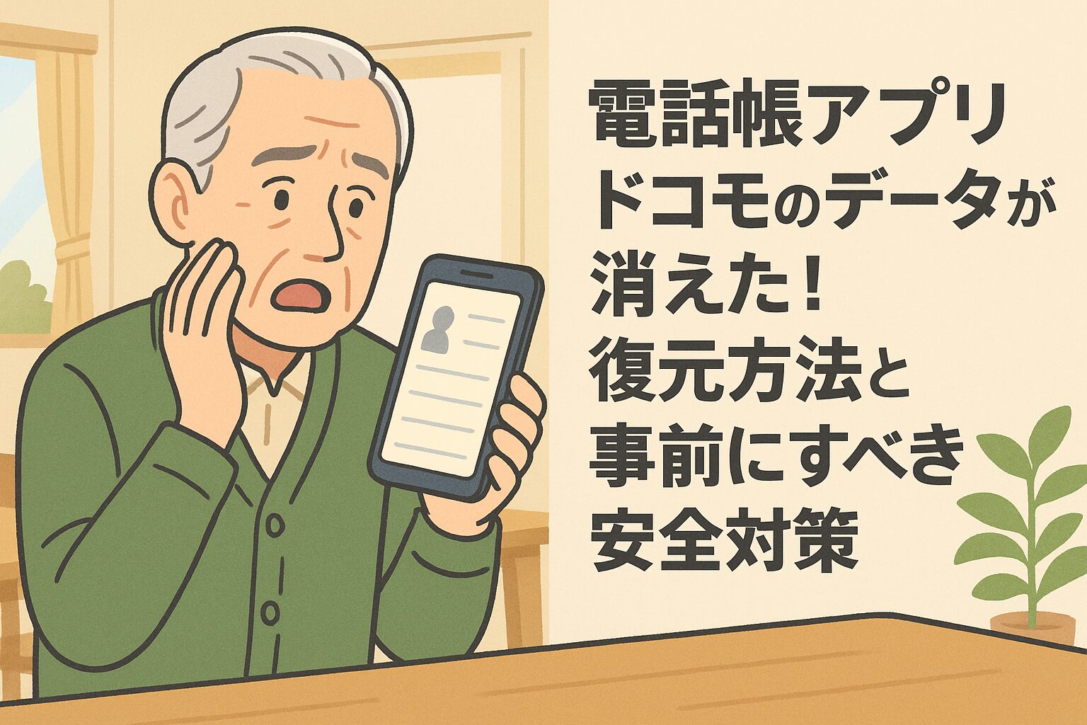 電話帳アプリ ドコモのデータが消えた！復元方法と事前にすべき安全対策