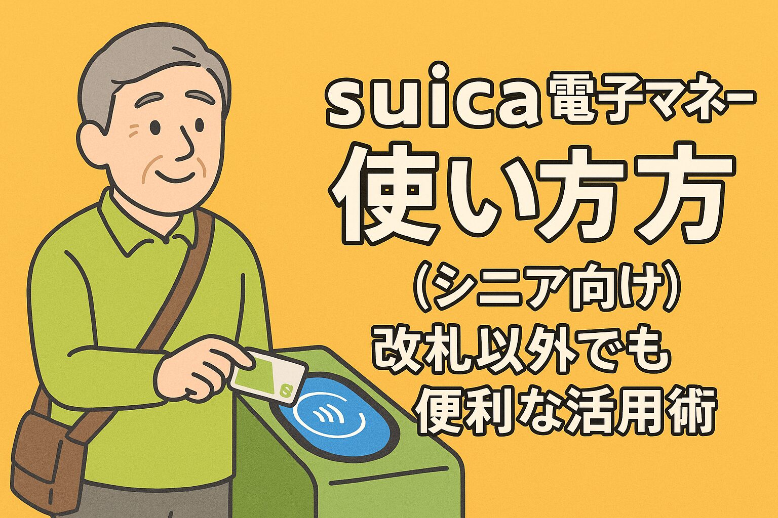 suica 電子マネー 使い方｜シニア向け改札以外でも便利な活用術