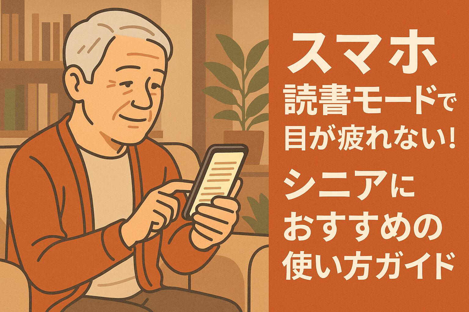 スマホ 読書モードで目が疲れない！シニアにおすすめの使い方ガイド