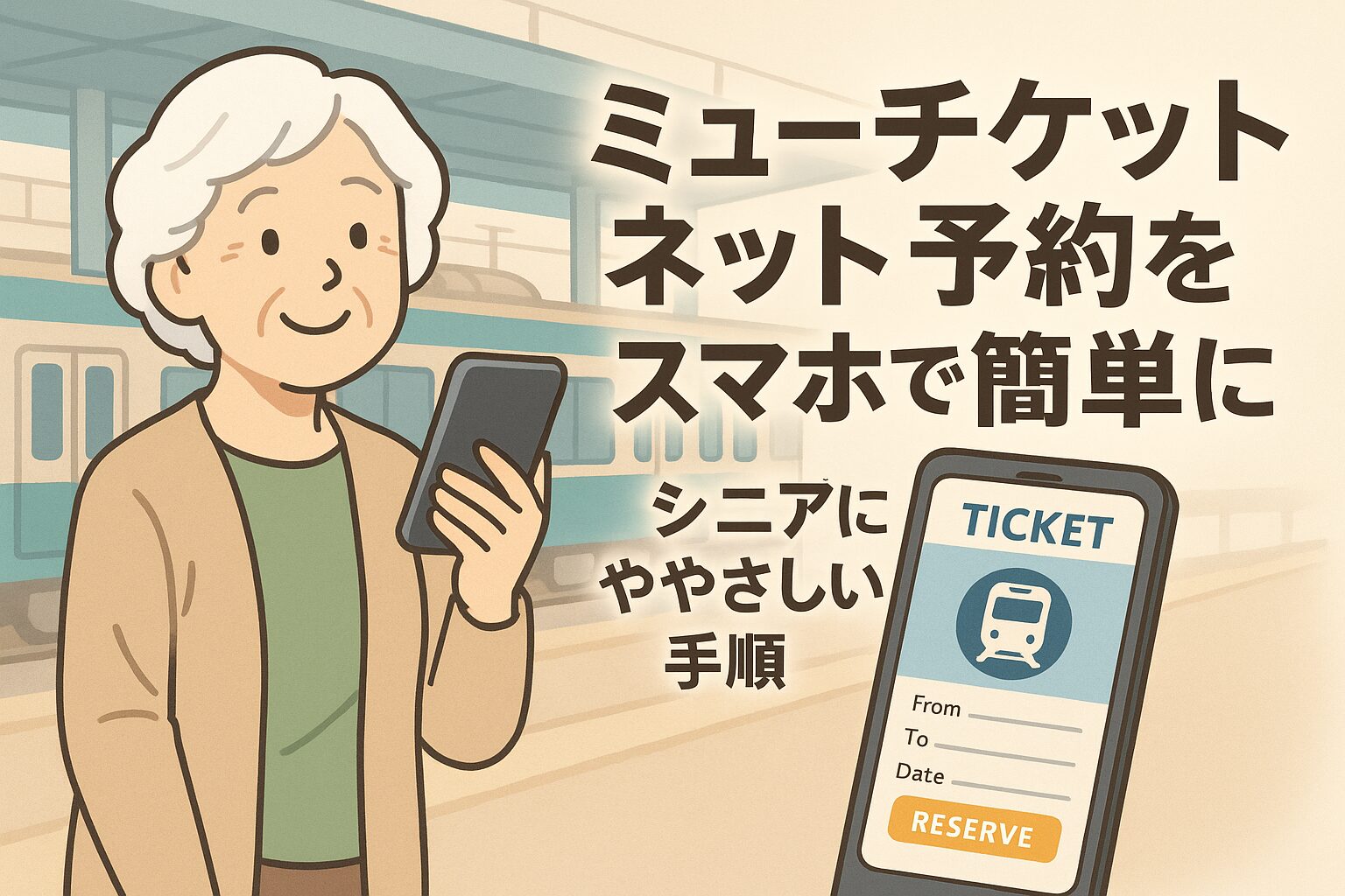 ミュー チケット ネット 予約をスマホで簡単に！シニアにもやさしい手順