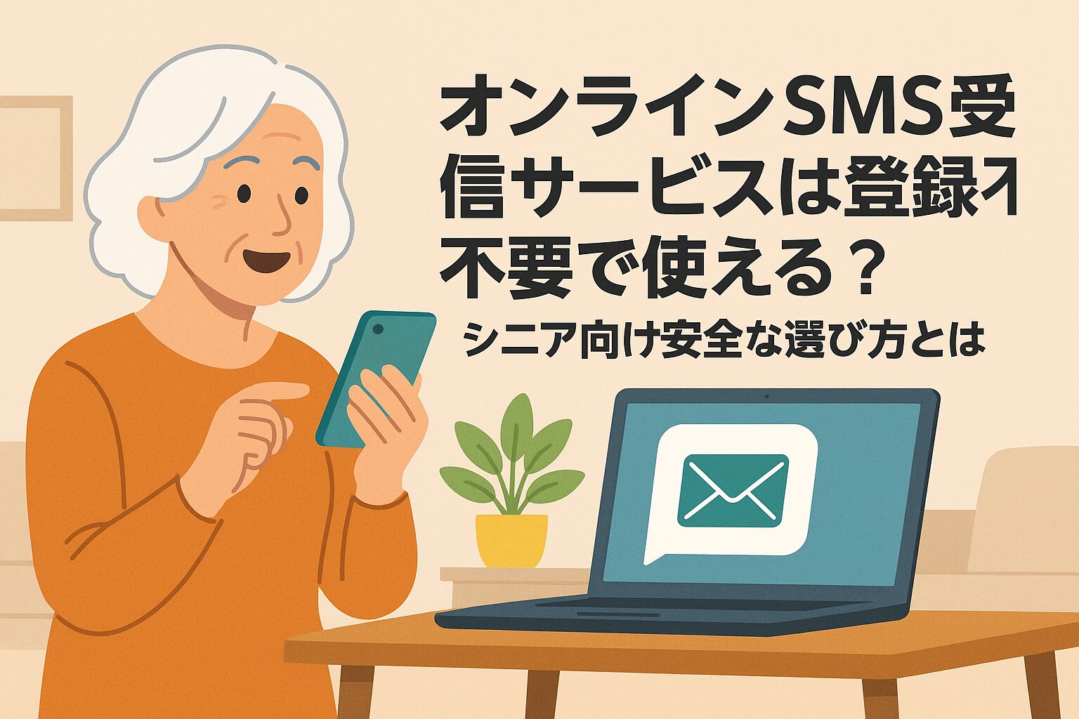 オンライン sms 受信 サービスは登録不要で使える？シニア向け安全な選び方とは