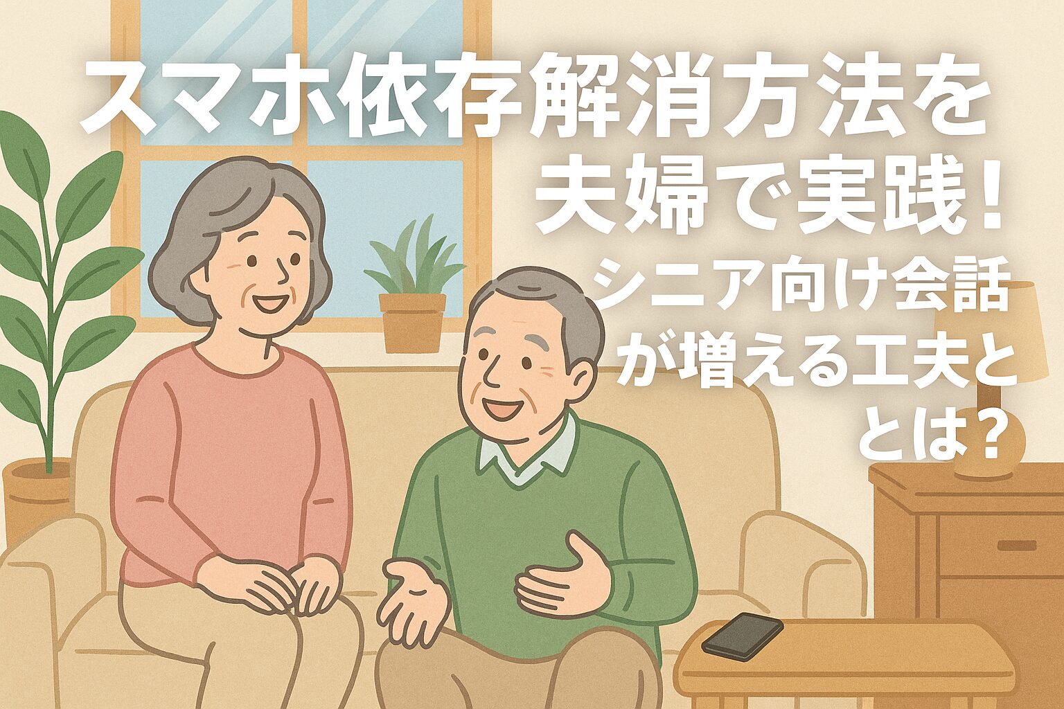 スマホ 依存解消の方法を夫婦で実践！シニア向け会話が増える工夫とは？