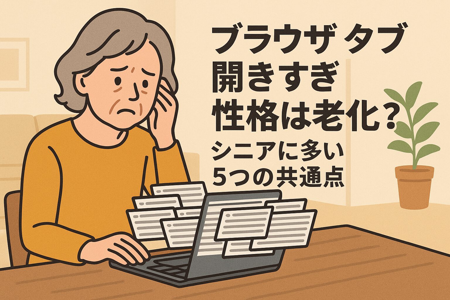 ブラウザ タブ 開き すぎ 性格は老化？シニアに多い5つの共通点